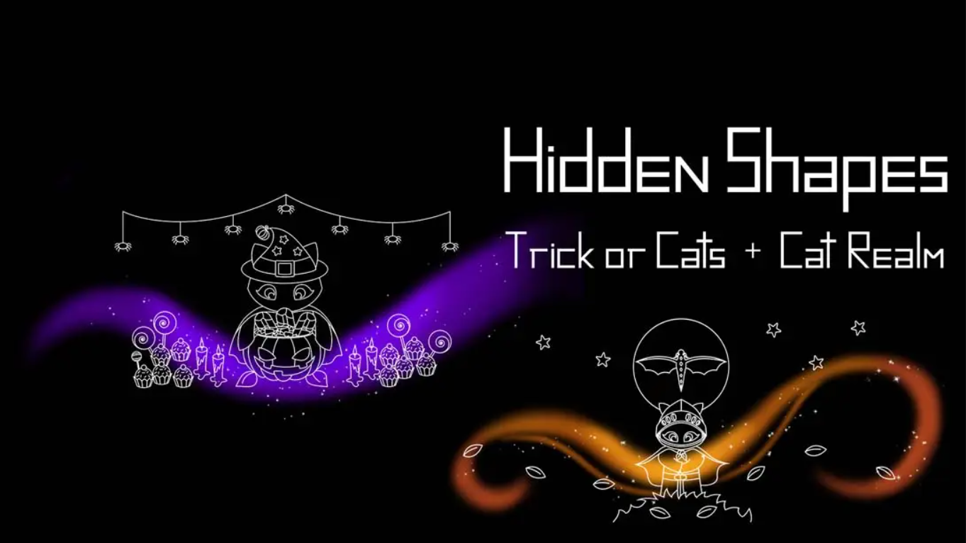 【美版】隐藏形状:猫界+捣蛋猫 Hidden Shapes: Cat Realm + Trick Or Cats 英语-墨痕源码库