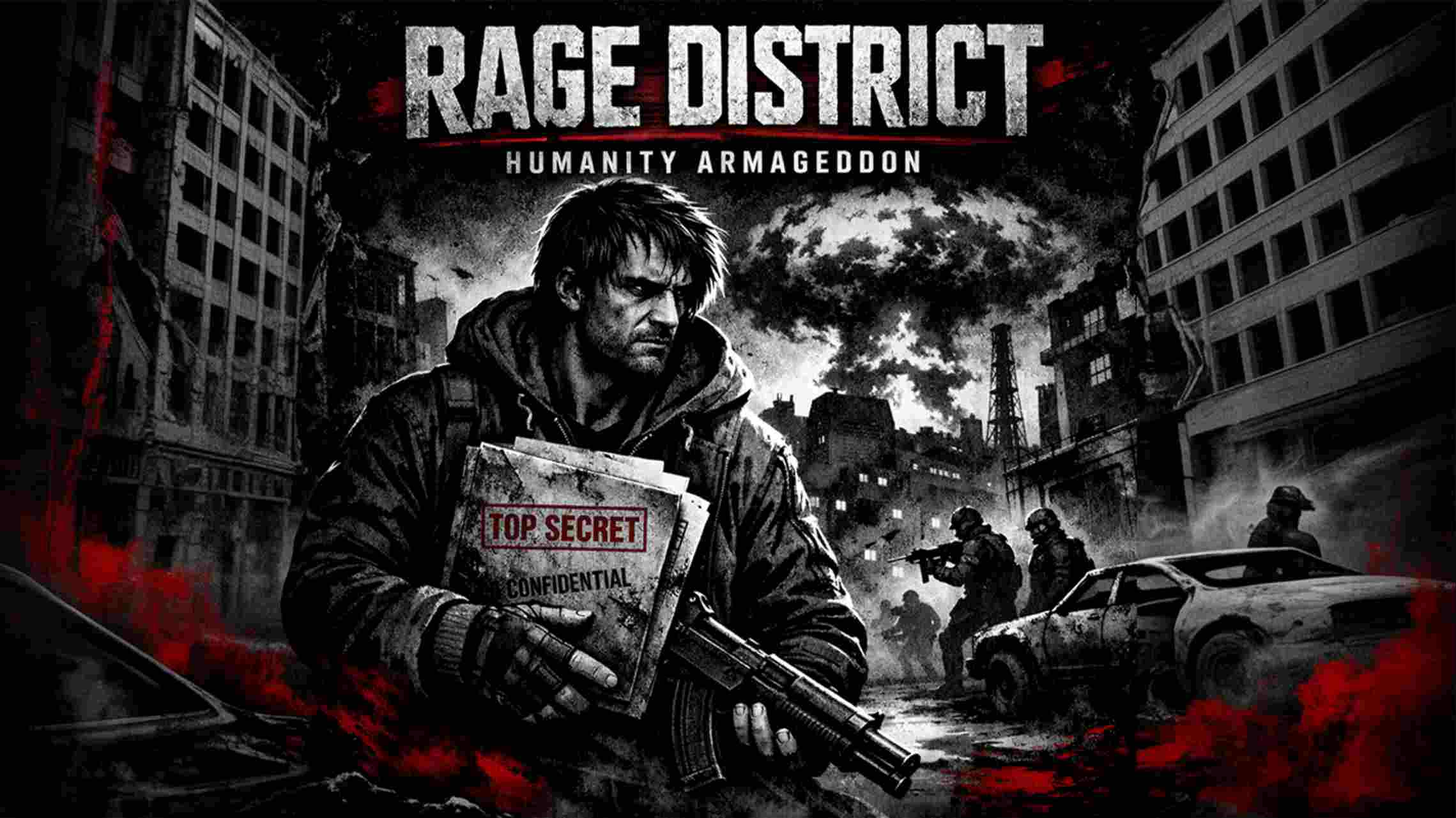 【美版】狂怒区 人类末日 Rage District – Humanity Armageddon 英语-墨痕源码库